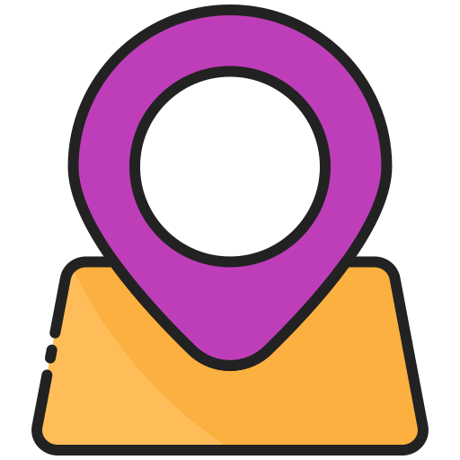 Cartoon location marker